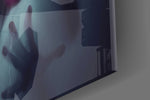 Silent Scream artwork anchoring a wall with moody edgy palette