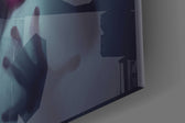 Silent Scream artwork anchoring a wall with moody edgy palette