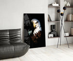 Eagle panel adding regal taste to a living room