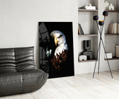 Eagle panel adding regal taste to a living room