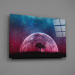 Cosmic-tree panel bringing celestial wonder to a contemporary living space