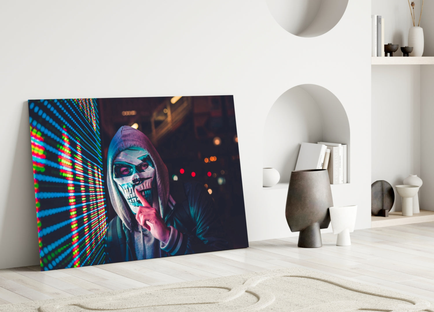 Be quiet! Glass Wall Art.