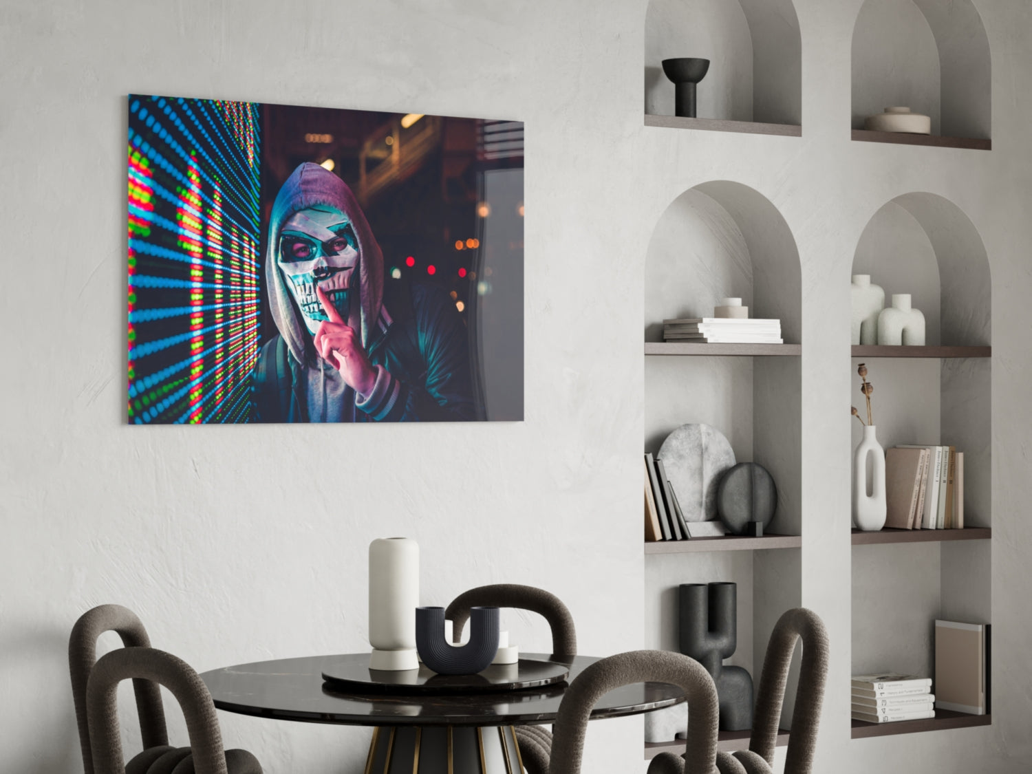 Be quiet! Glass Wall Art.