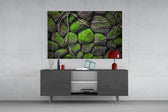 Mossy Stones panel catching soft light to reveal its tactile grain