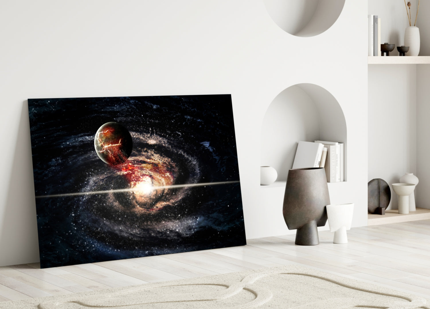 Space Glass Wall Art.