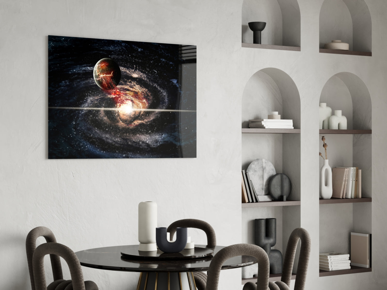 Space Glass Wall Art.