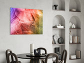 Macro Leaves panel adding rainbow charm to a child's room