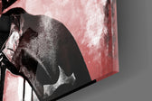 Darth Vader artwork anchoring a wall with bold fan-culture palette
