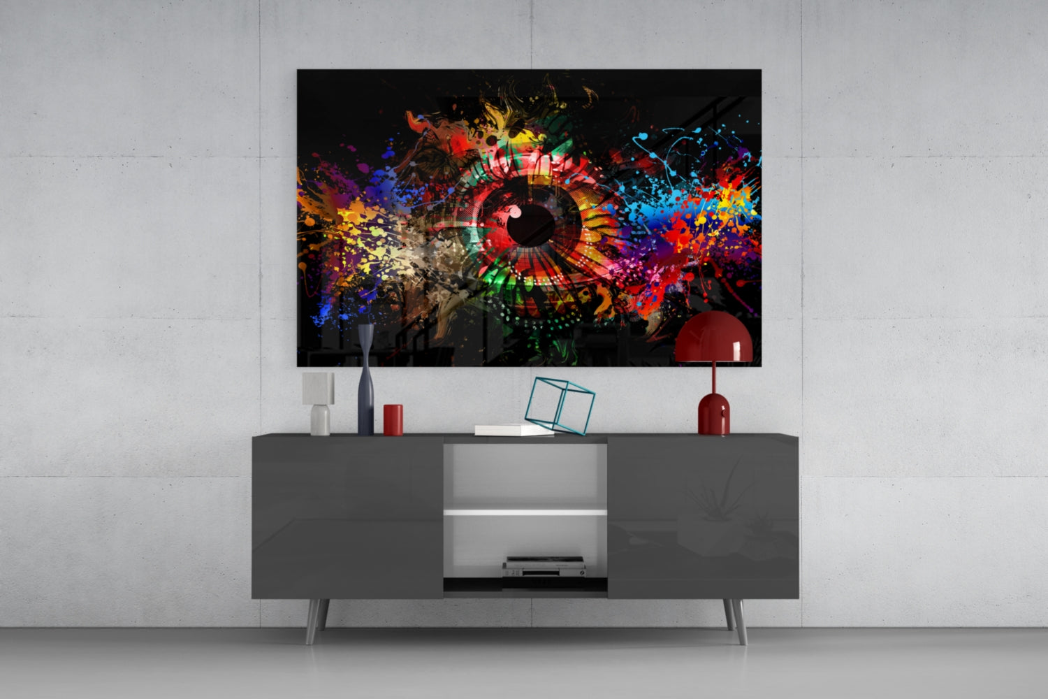 Illustration Eye Glass Wall Art.