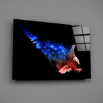 Patriotic-eagle panel bringing civic pride to a contemporary living space