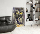 Owl panel adding naturalist taste to a library