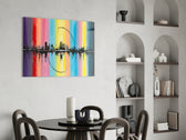 City Silhouette panel adding downtown attitude to a loft