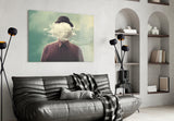 Cloud Man Glass Wall Art.