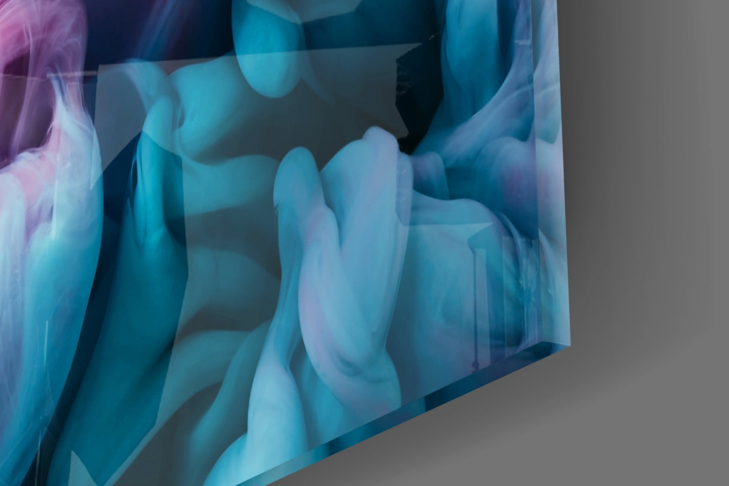 Colored Smoke Glass Wall Art.