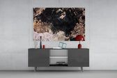 Rustic Imagination panel catching low light to reveal its tactile grain