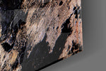 Rustic Imagination artwork anchoring a wall with moody organic palette