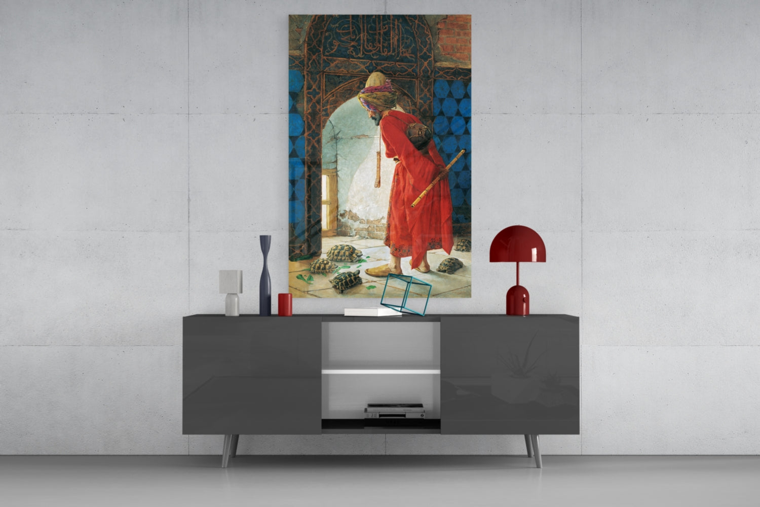 Turtle Trainer Glass Wall Art.