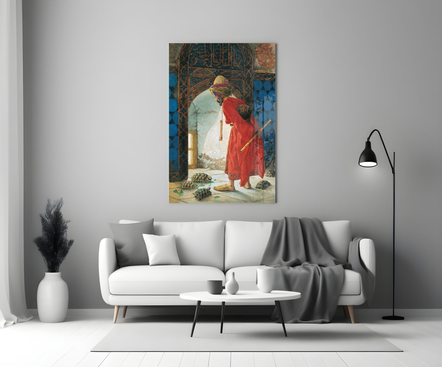 Turtle Trainer Glass Wall Art.