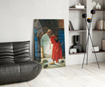 Turtle Trainer panel adding Ottoman mood to a foyer