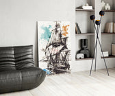 Ship Illustration panel adding adventure pulse to a child's room