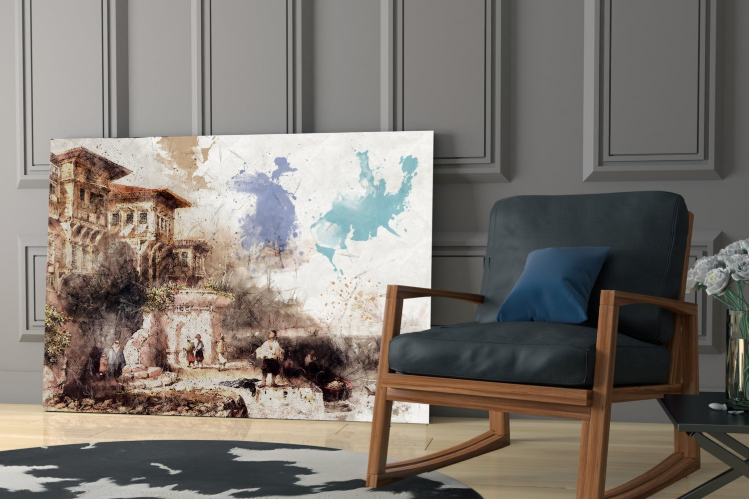 Bay Window Glass Wall Art.