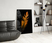 Copper Feather panel adding editorial mood to a dressing area