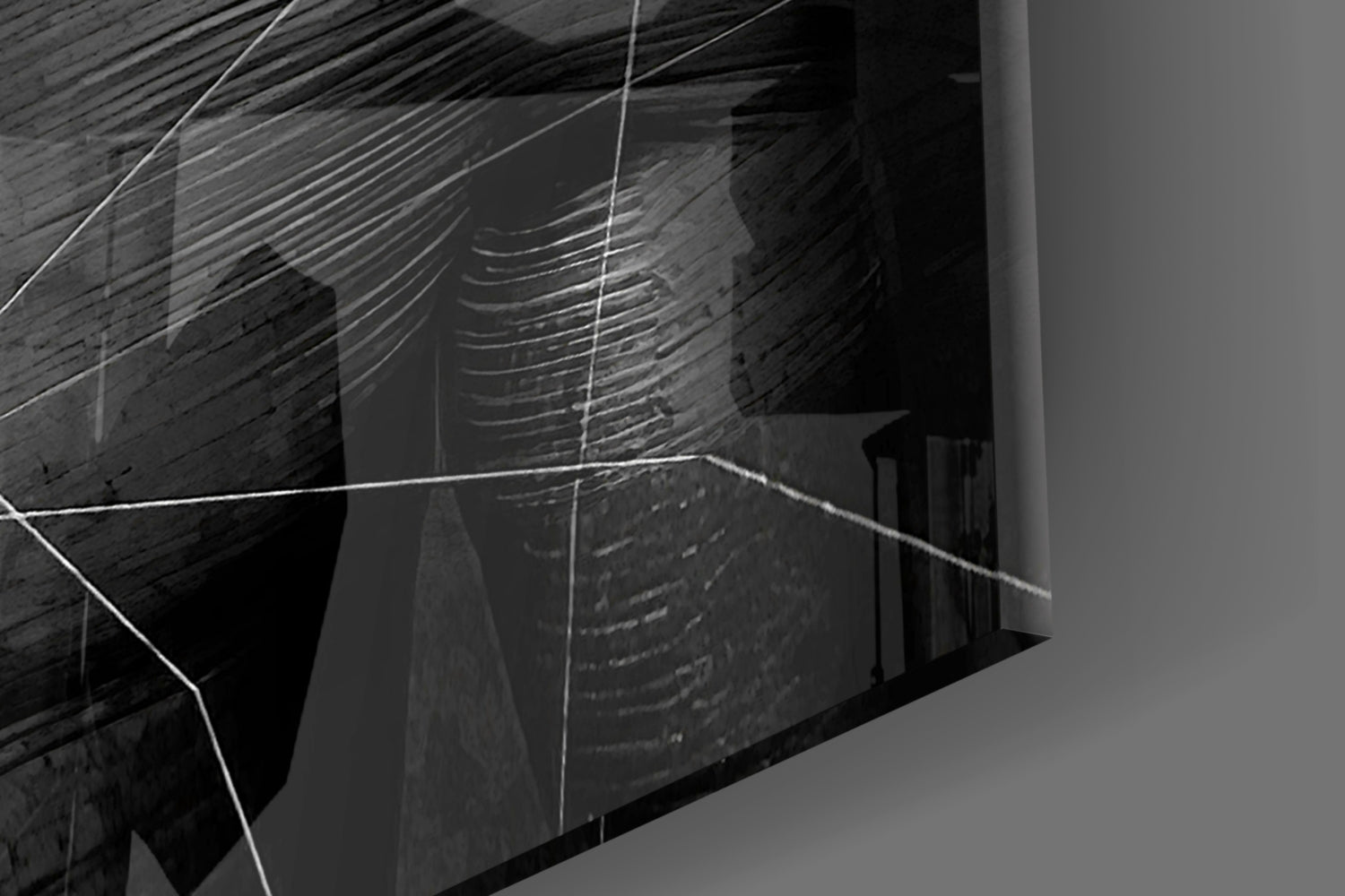 Darko Gray Glass Wall Art.