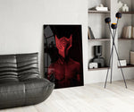 Darko Red panel adding cyberpunk attitude to a man-cave