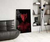 Darko Red panel adding cyberpunk attitude to a man-cave