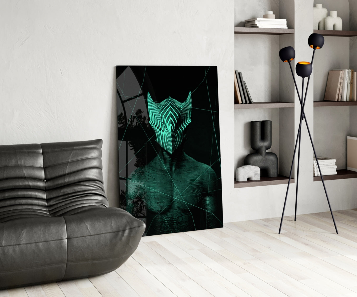Darko Green Glass Wall Art.
