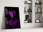 Darko Violet glass print enhancing a studio with maker spark