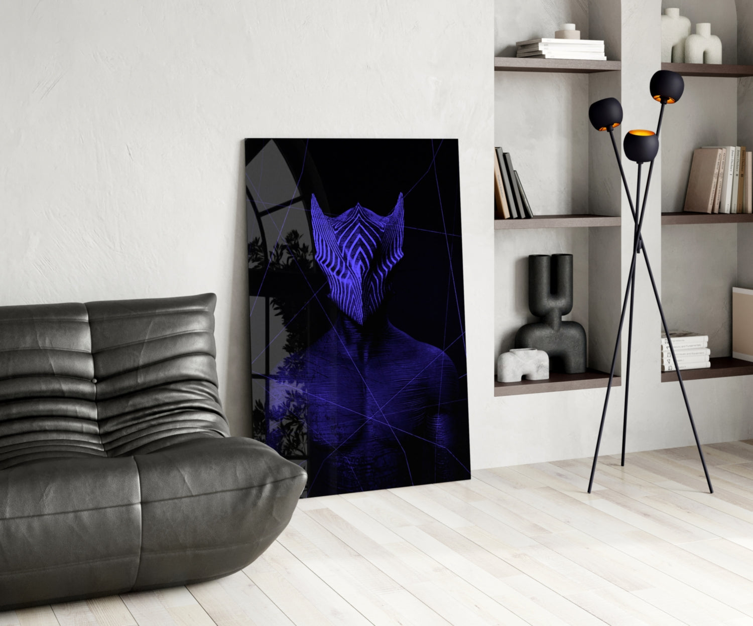 Darko Purple Glass Wall Art.