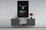 Donnie Gray panel catching low light to reveal its dimensional antlers
