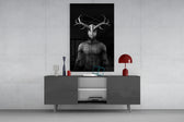 Donnie Gray panel catching low light to reveal its dimensional antlers