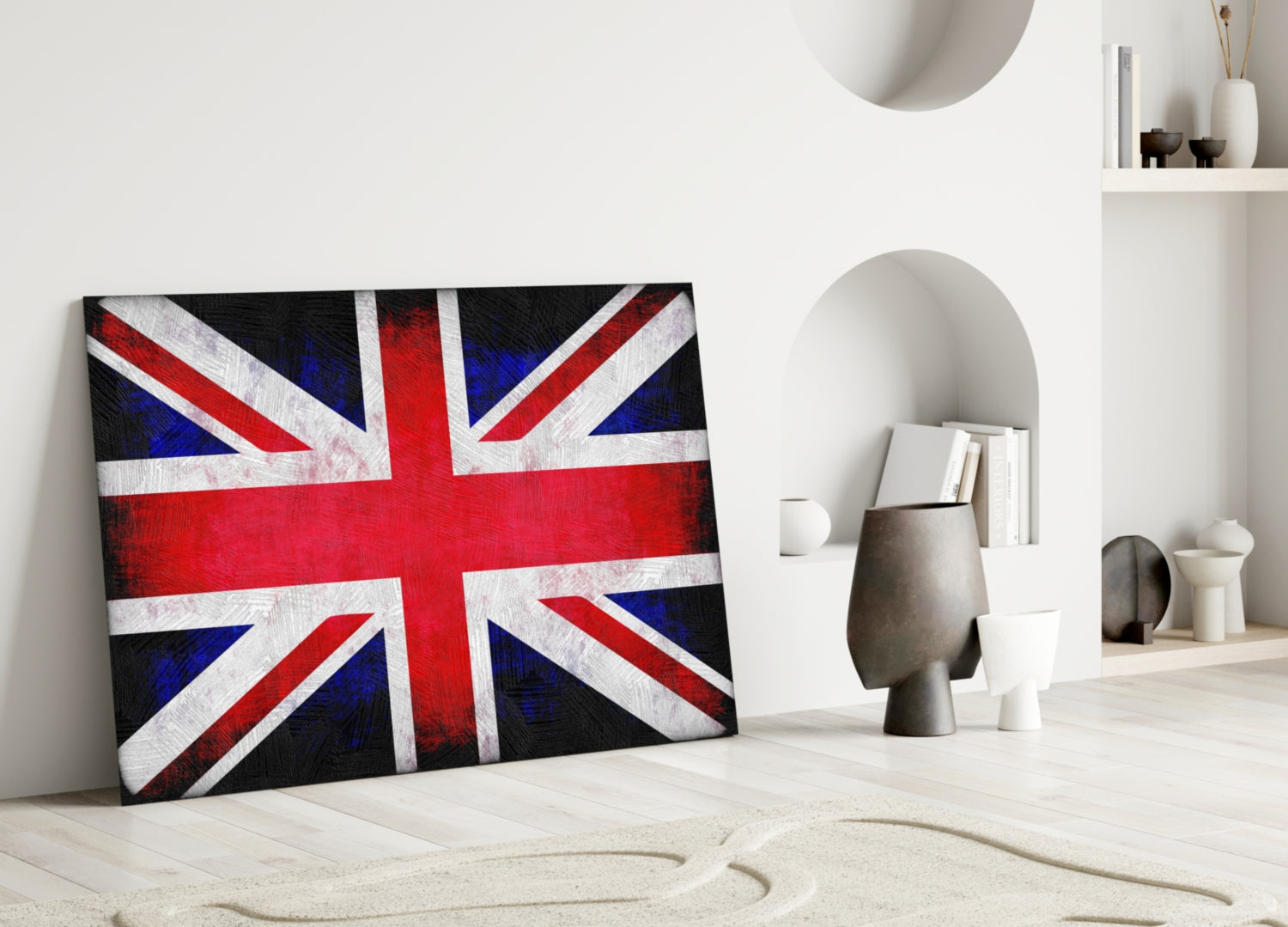 British Flag Glass Wall Art.