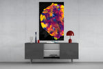 Dance of Colors panel catching gallery light to reveal its iridescent strata