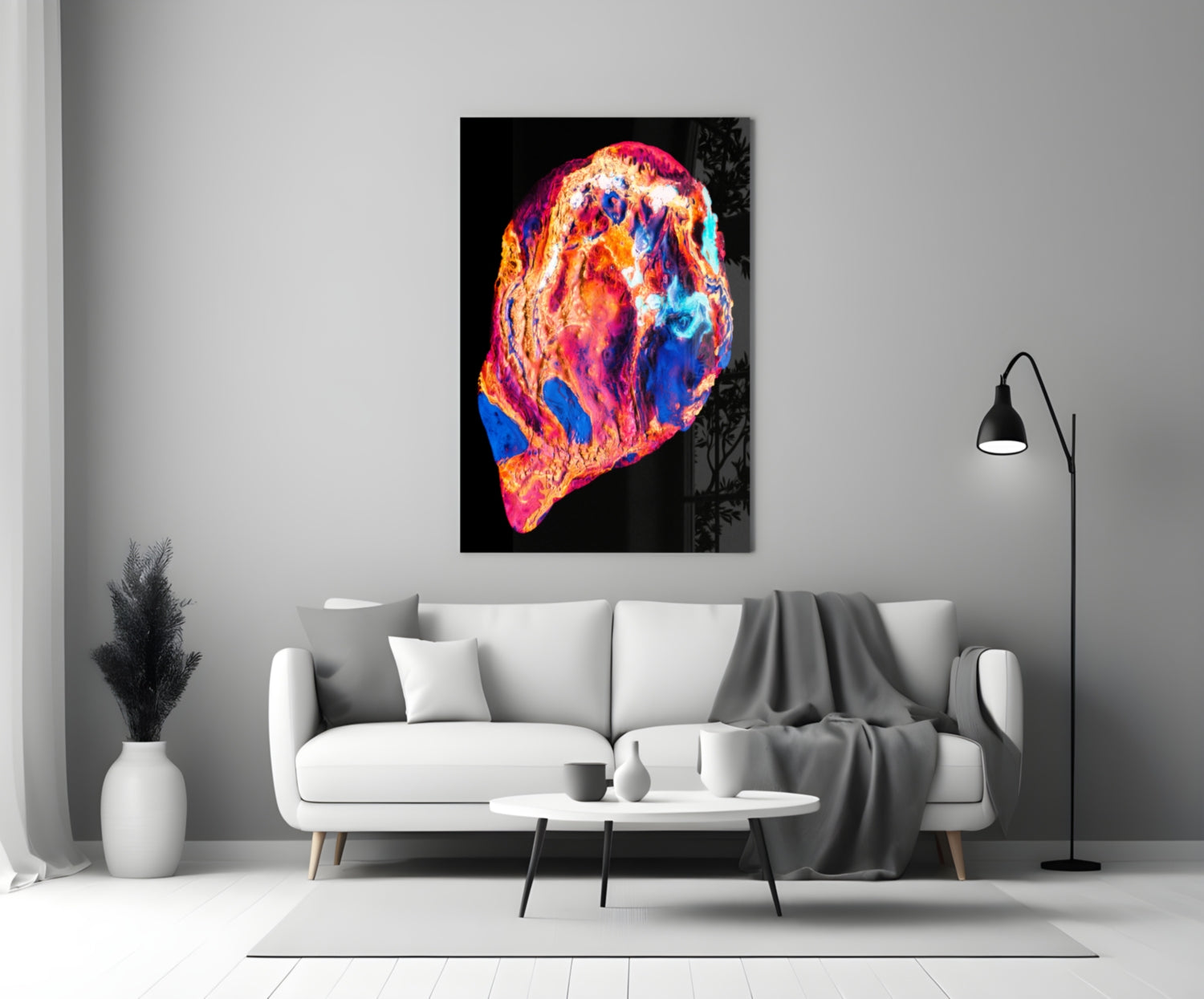 Colored Lava Glass Wall Art.