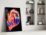 Colored Lava glass print enhancing a studio with maker spark