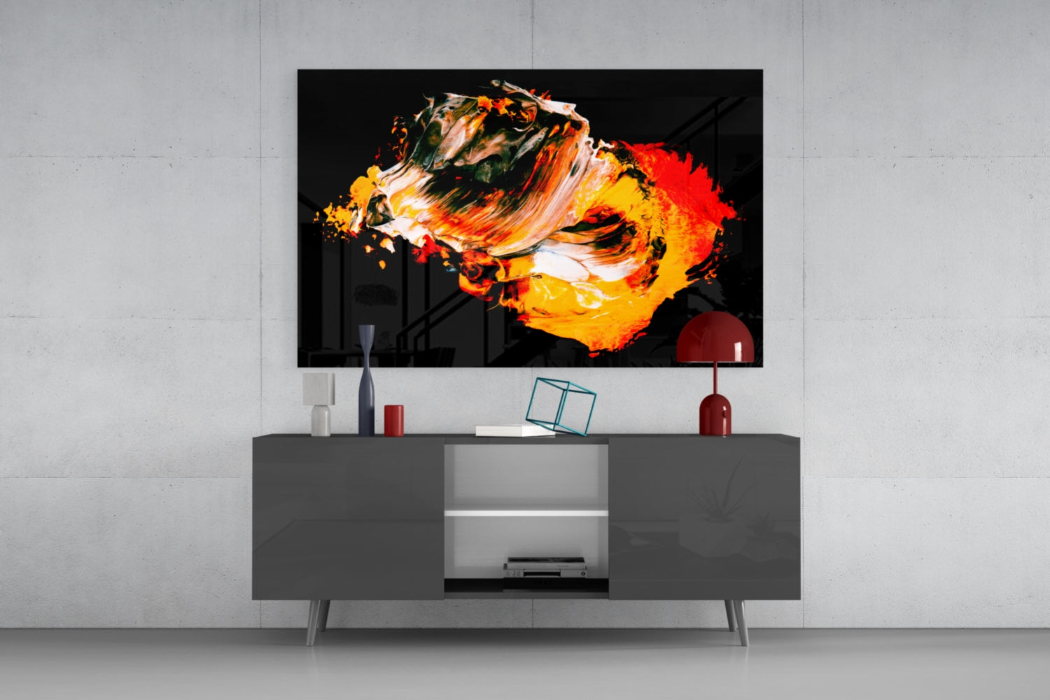 The Charm of Yellow Glass Wall Art.