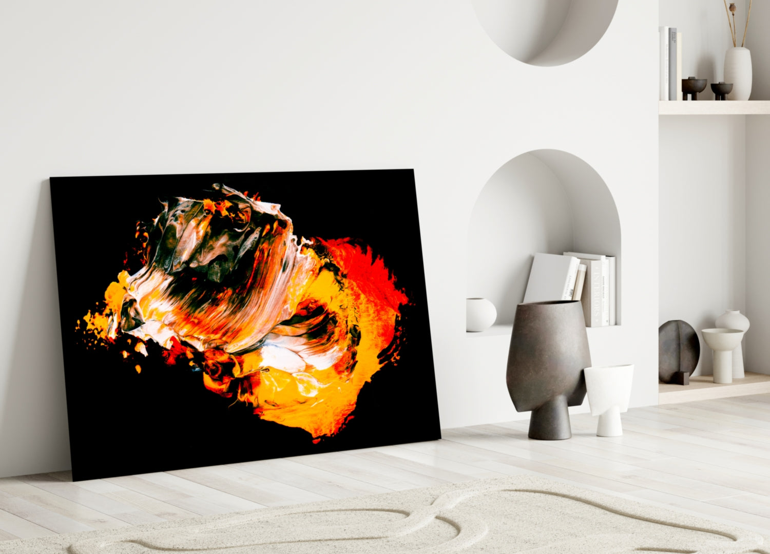 The Charm of Yellow Glass Wall Art.