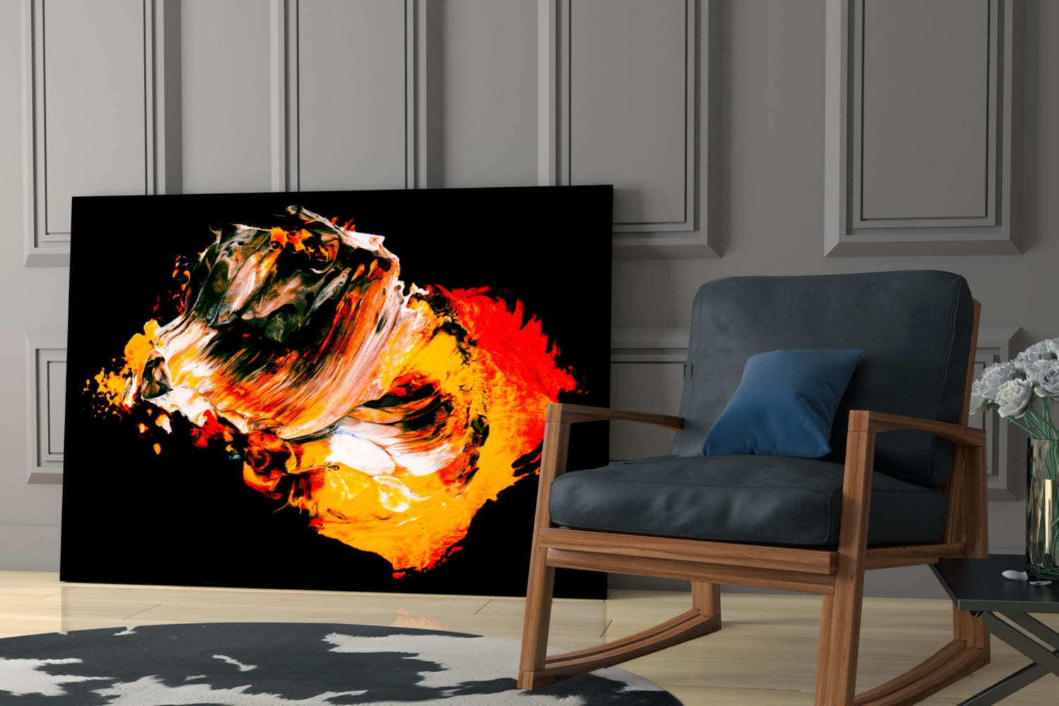 The Charm of Yellow Glass Wall Art.