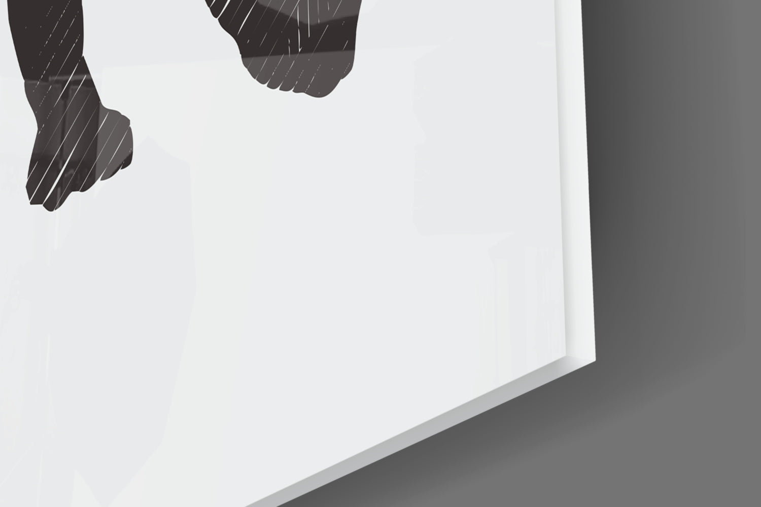 Rhino Glass Wall Art.