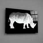 White-chevron-rhino panel bringing editorial drama to a contemporary living space