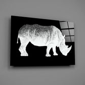 White-chevron-rhino panel bringing editorial drama to a contemporary living space