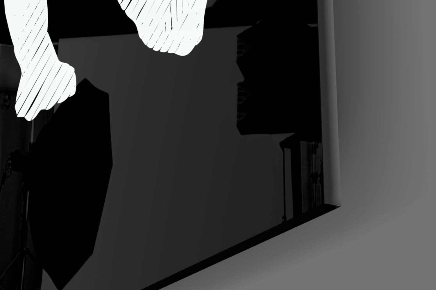 Rhino Glass Wall Art.