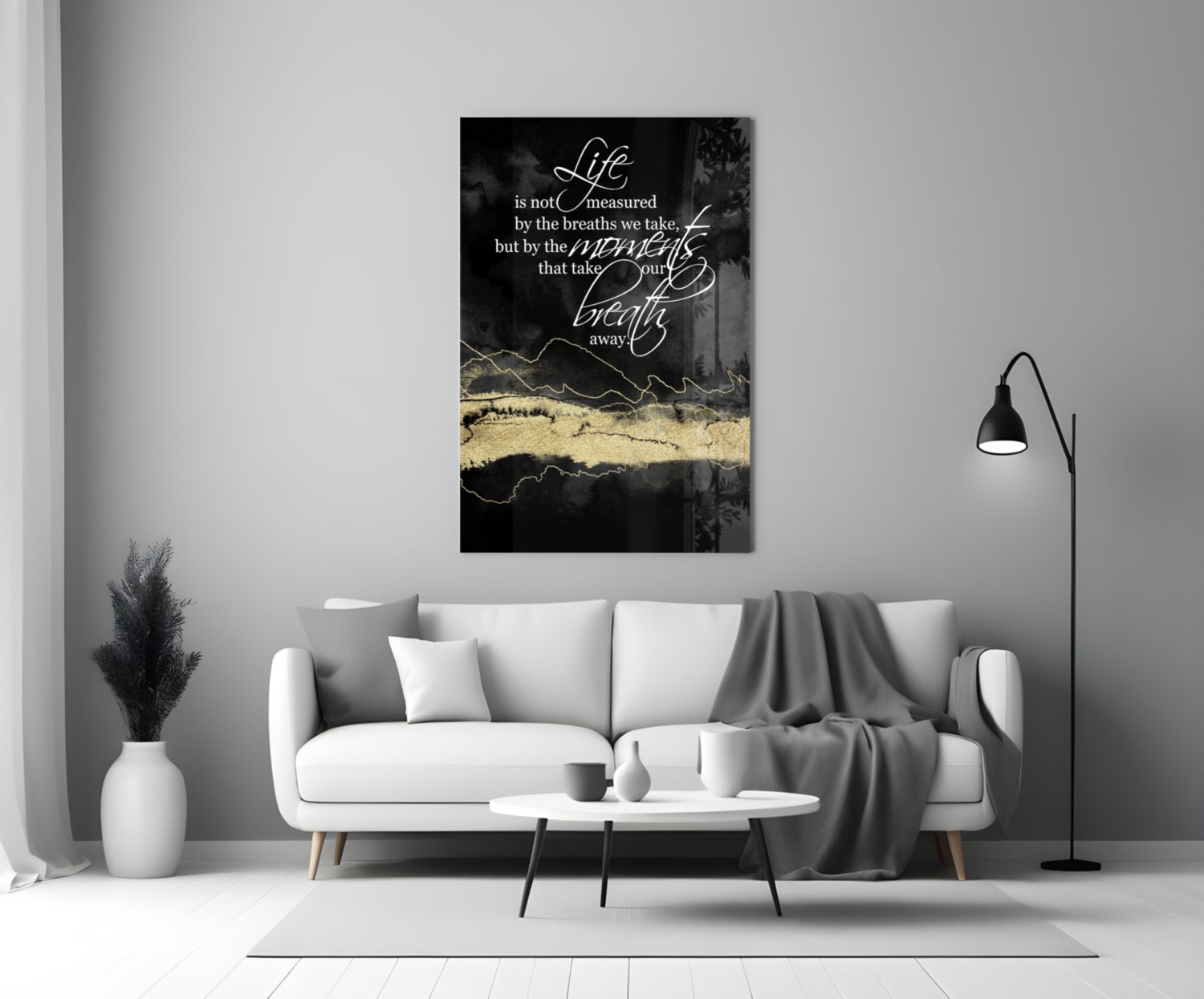 Words Glass Wall Art.