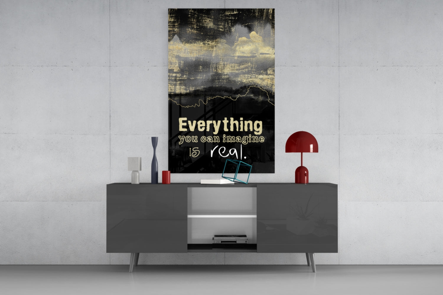 Words Glass Wall Art.