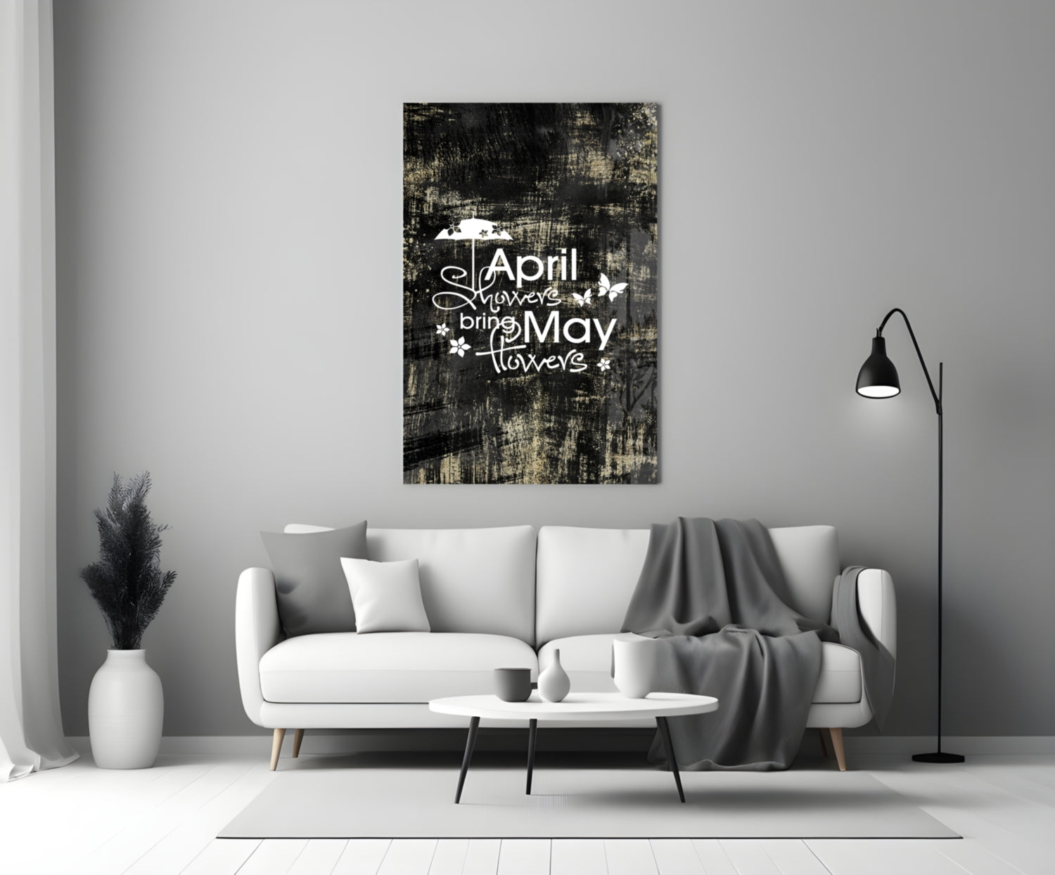 Words Glass Wall Art.