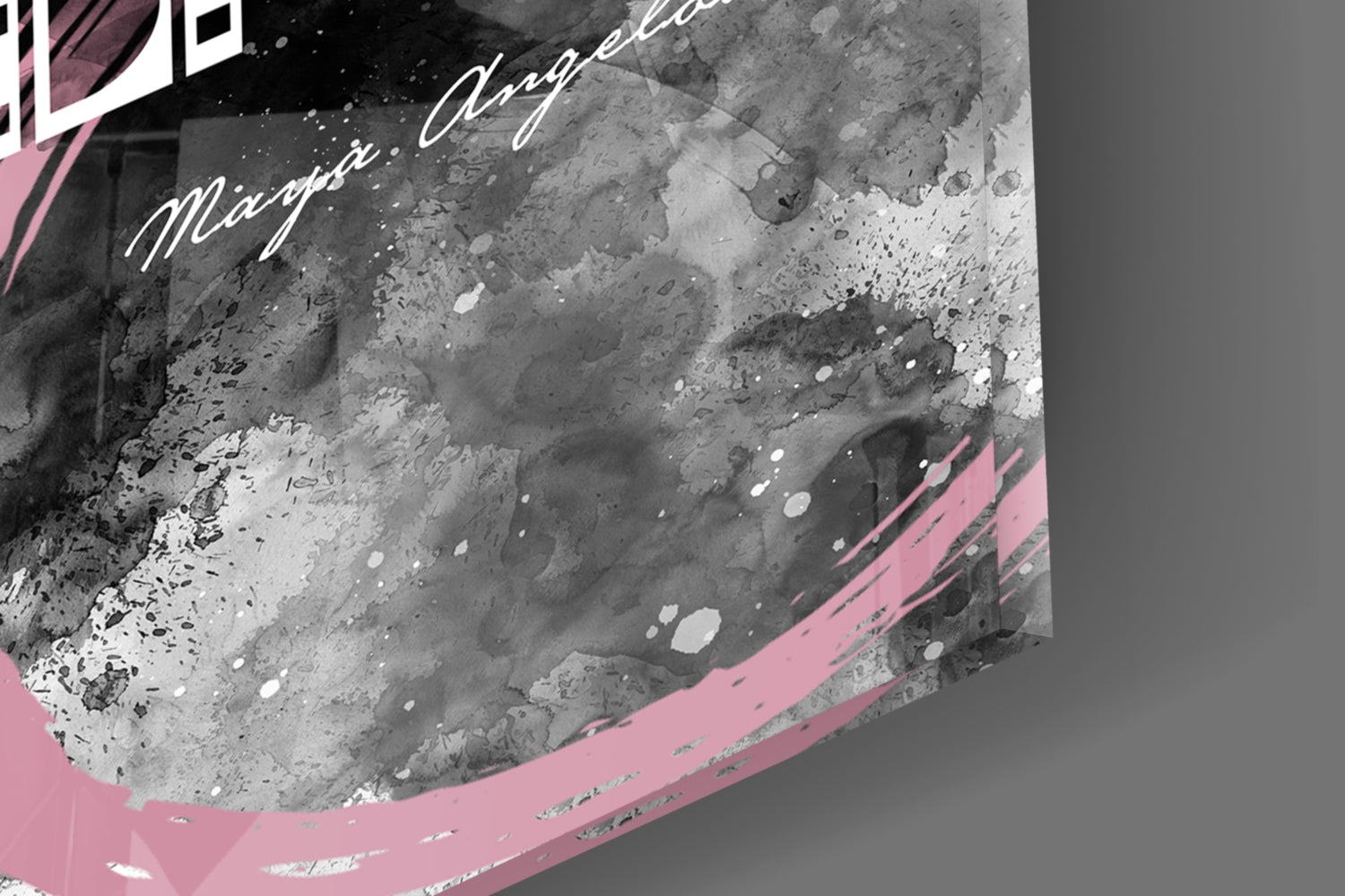 Angelou Words Glass Wall Art.