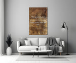 Close-up detail of slab-serif Mandela wisdom on cocoa parchment